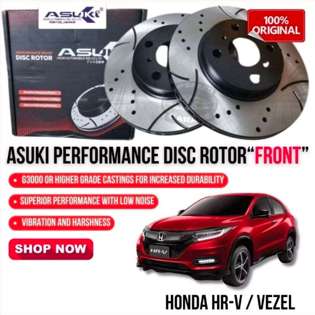 (HONDA VEZEL/HRV) | Asuki Performance Disc Rotor (Pair - Front)