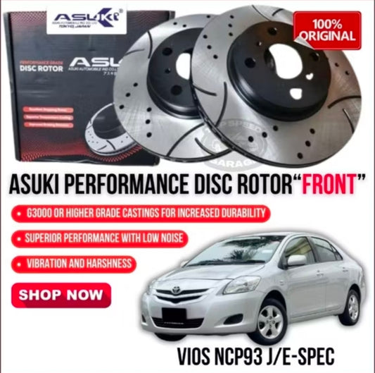 Toyota Vios (Year 2008-2022) | Performance Disc Rotor | 1 set (2pcs)