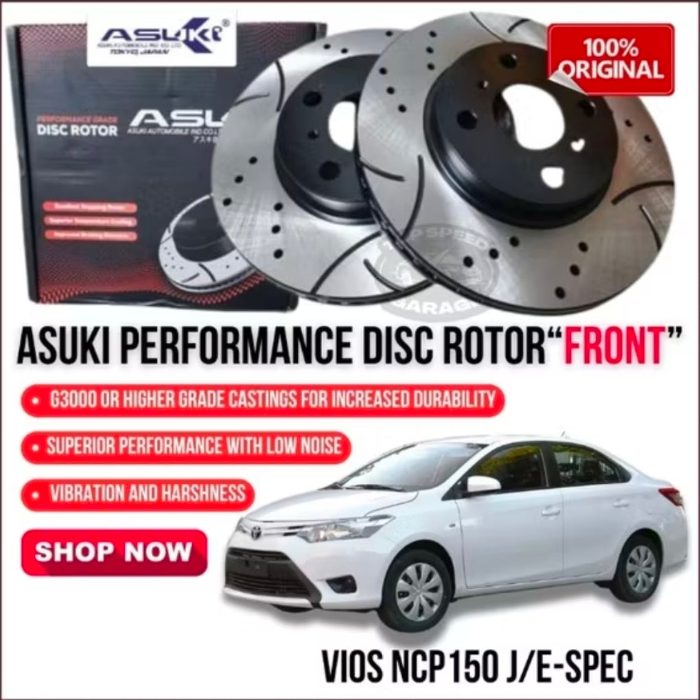 Toyota Vios (Year 2008-2022) | Performance Disc Rotor | 1 set (2pcs)
